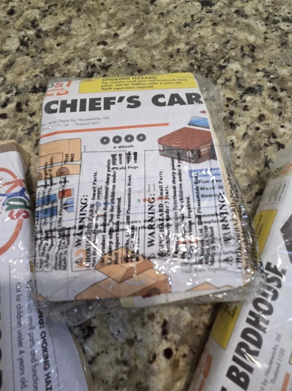 Lot of 3 Home Depot Kids Workshop Craft Kits NEW Sealed Pins DIY Wood Car